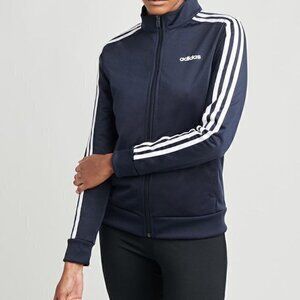 Adidas 3 Stripe Track Top in Navy Size Small